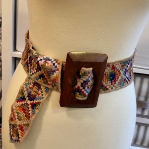 Anthropologie Aztec multicolored belt!